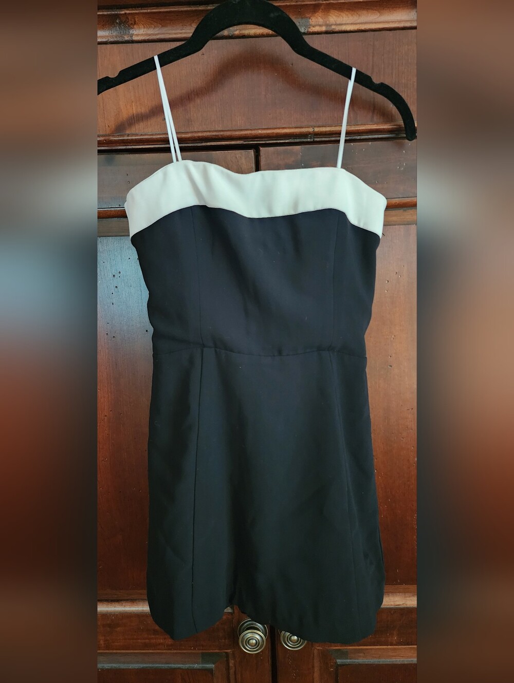 Amanda Uprichard Black Strapless Dress, Fully Lined With Shorts, XS